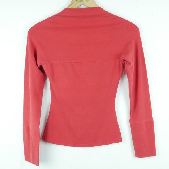 Vivienne Westwood Anglomania XS S Top Red Drape Square Neck Knit Avant Garde - Picture 8 of 8